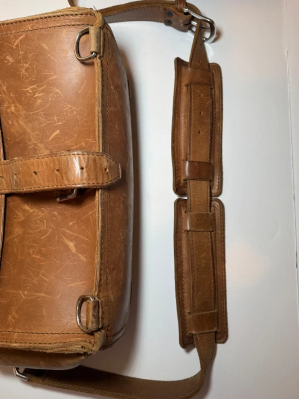Saddleback Leather Co Briefcase Messenger Bag Brown Full Grain 14